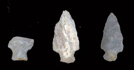 Middle to Late Archaic period (4000-1000 BC) McWhinney spearpoints.