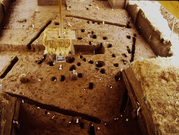 One of three submound structures after excavation.