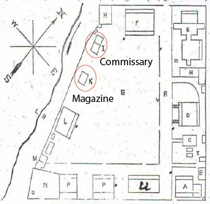 1872 map of the site.