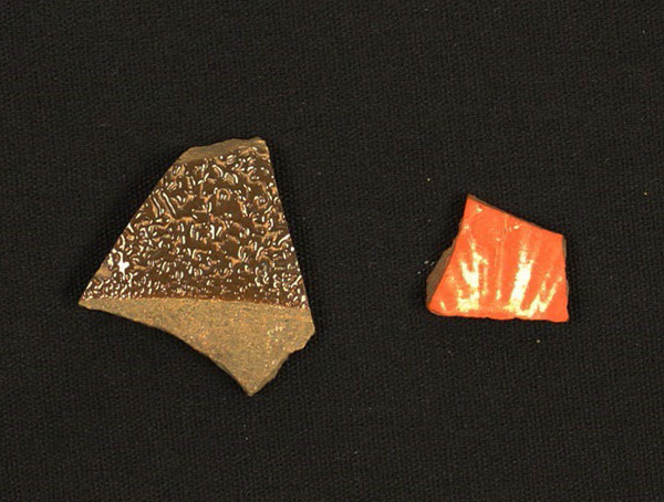 Stoneware: left, English Brown; right, Red stoneware.