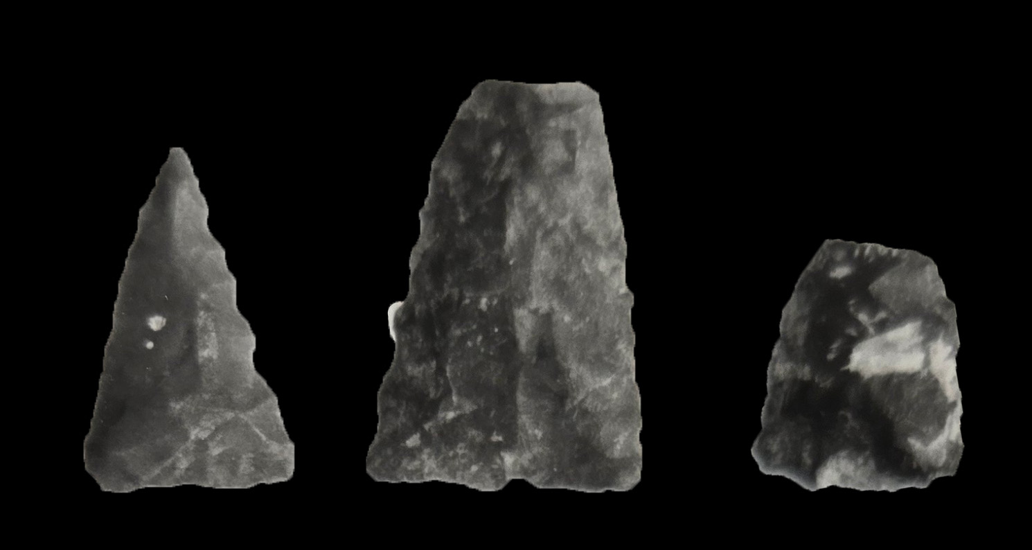 Fort Ancient (1000 to 1750 AD) Madison Triangular arrowheads.