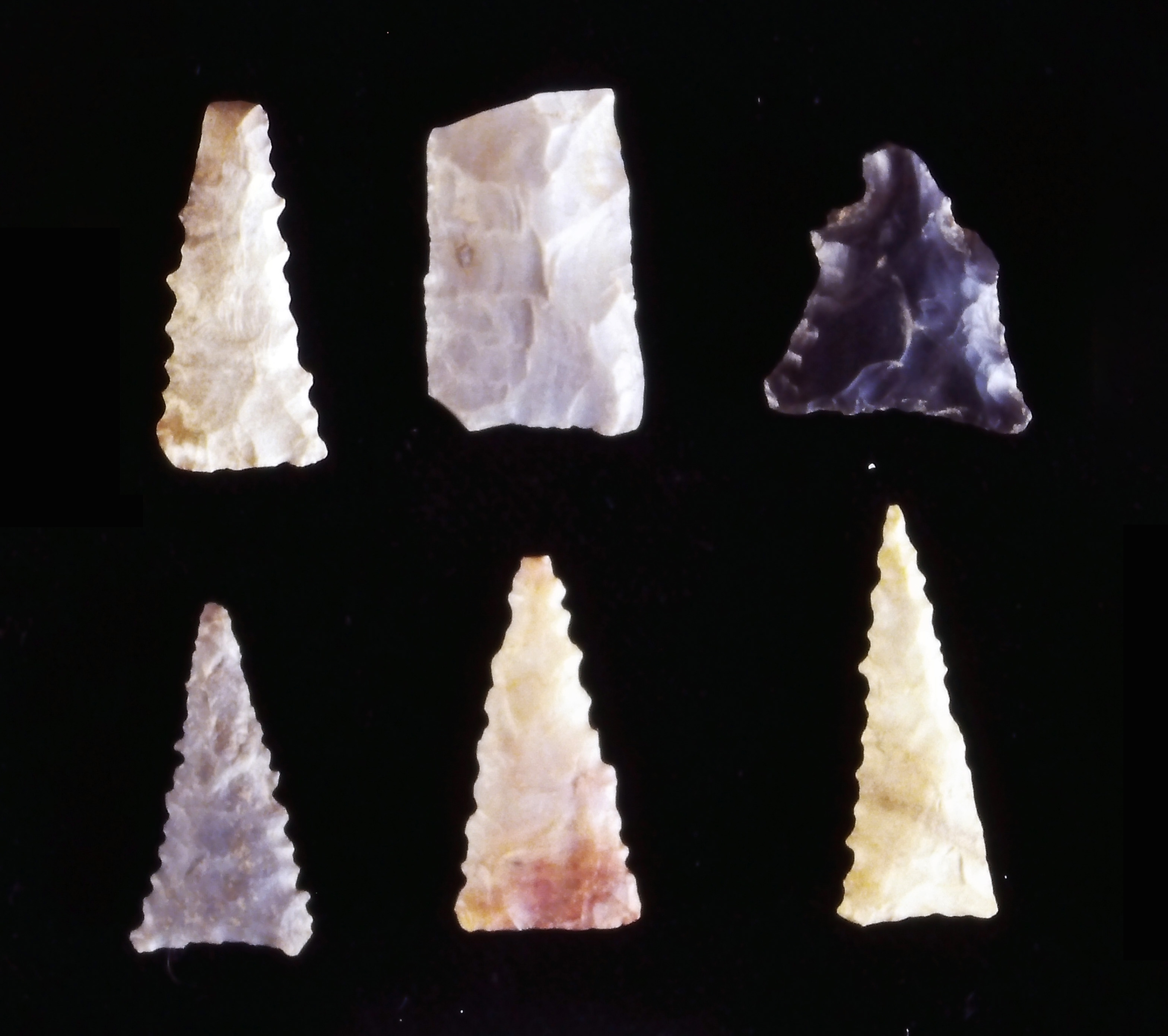 Yankeetown Triangular arrowheads.
