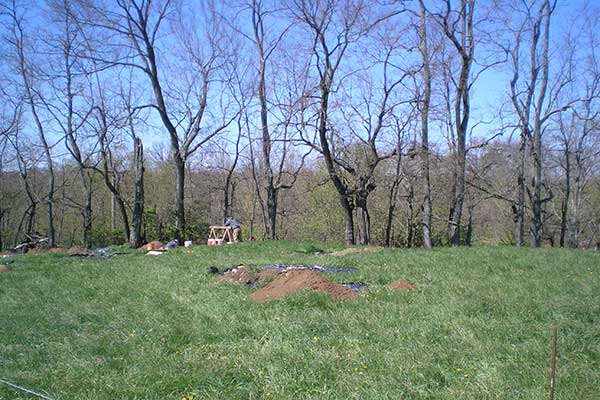 Archaeologists starting fieldwork at the Frazer Farmstead site