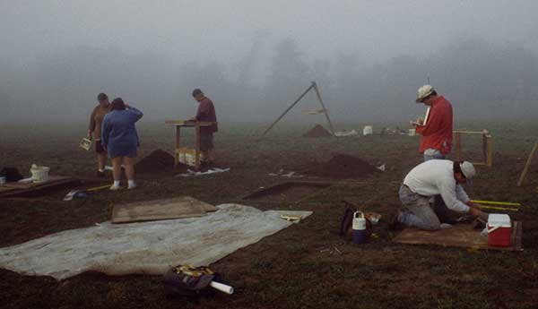 Archaeologists excavated the John Arnold site