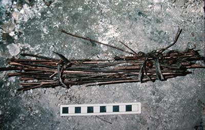 River cane torch found in Mammoth Cave.