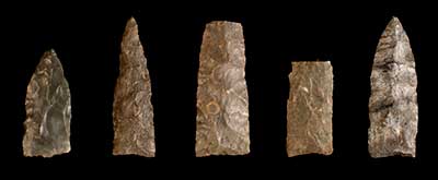 Middle Woodland Copena spear points.