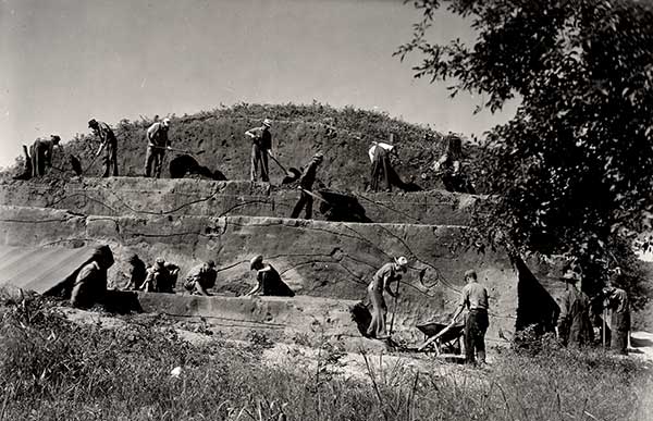 Excavation of the Robbins Mound