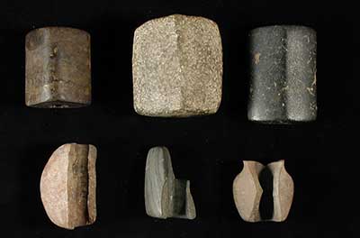 Examples of bannerstones recovered from sites in the Green River drainage.