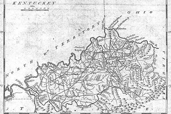 1805 map of Kentucky